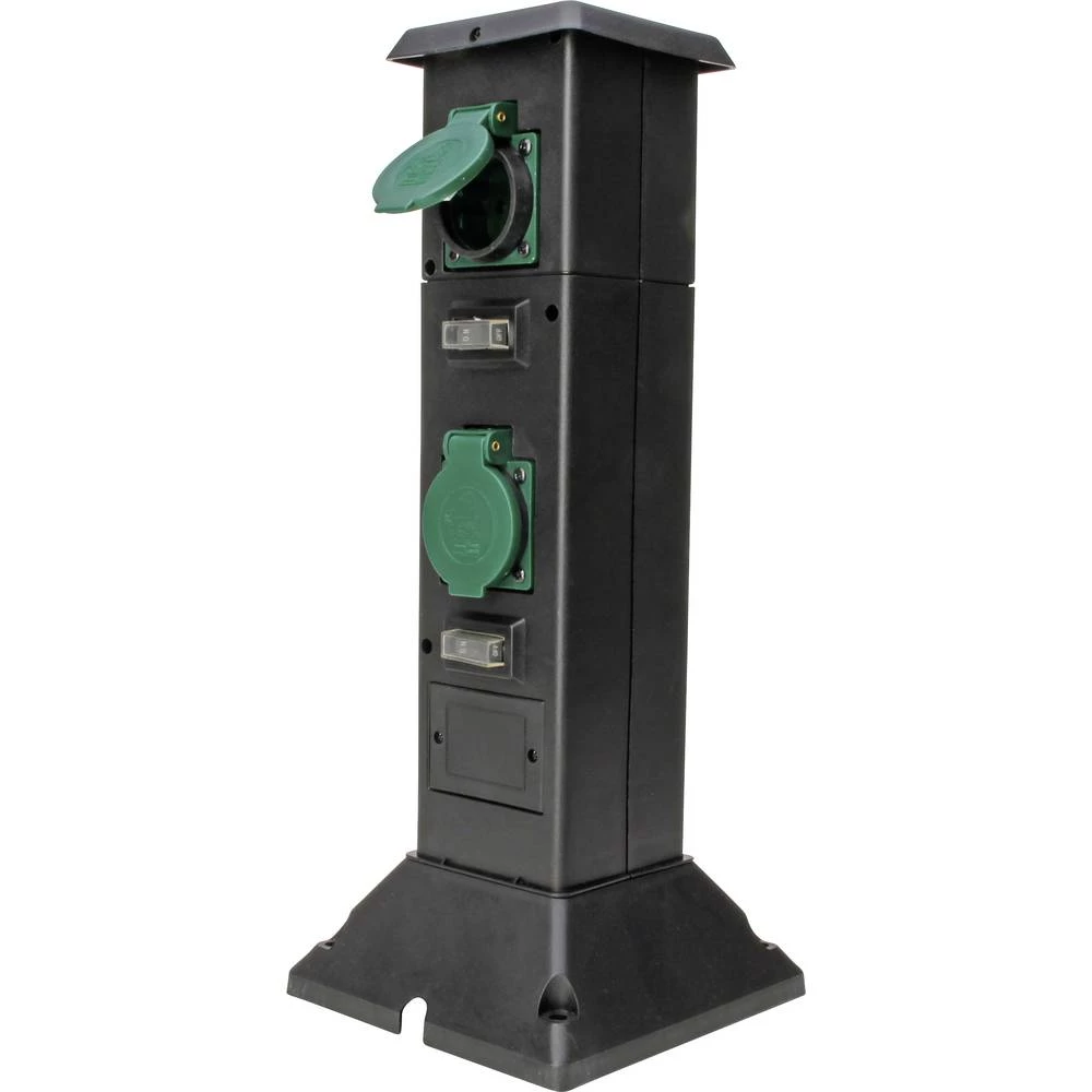 Kopp 145335018 Vrtna utičnica 4-struki Crna, Zelena slika