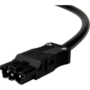 Adels-Contact 92816305 mrežni priključni kabel slobodan kraj - mrežni adapter Ukupan broj polova: 2 + PE crna 0.50 m 75 St. slika