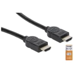Manhattan HDMI priključni kabel 1.00 m 354837 audio povratni kanal (arc), pozlaćeni kontakti crna [1x muški konektor HDMI - 1x muški konektor HDMI]