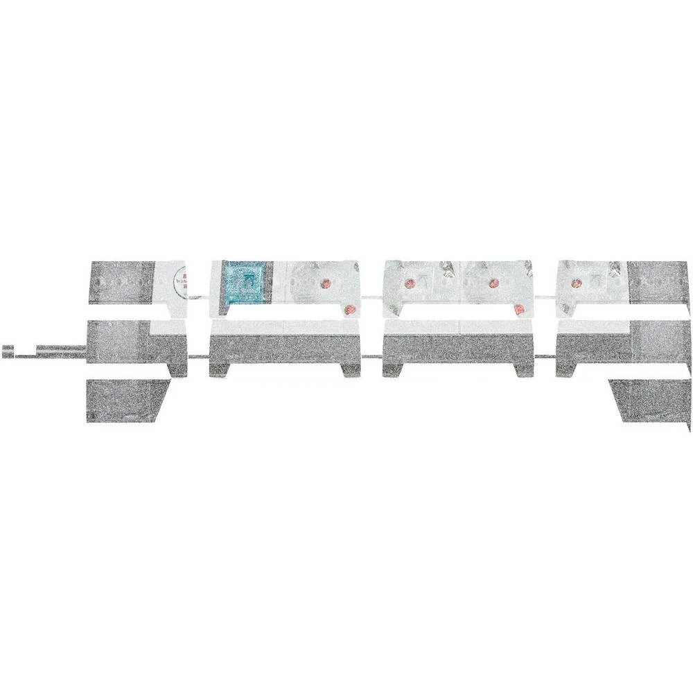 Brennenstuhl 1156250414 Razdjelna letva s prekidačem 4-struki Crna/bijela Utičnica slika