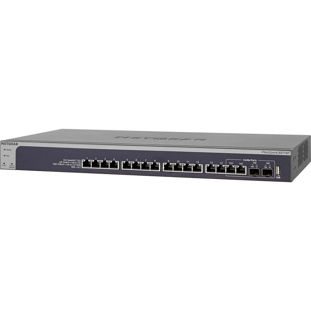 Mrežni preklopnik RJ45/SFP NETGEAR XS716T-100NES 16 ulaza slika