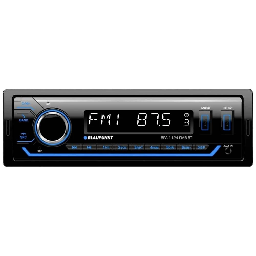 Blaupunkt BPA 1124 DAB BT autoradio Bluetooth® telefoniranje slobodnih ruku, DAB + tuner slika
