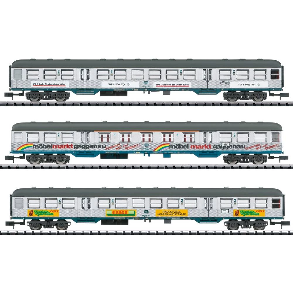 MiniTrix T18213 Komplet putničkih automobila od 3 "Silberlinge s oglašavanjem" DB-a slika