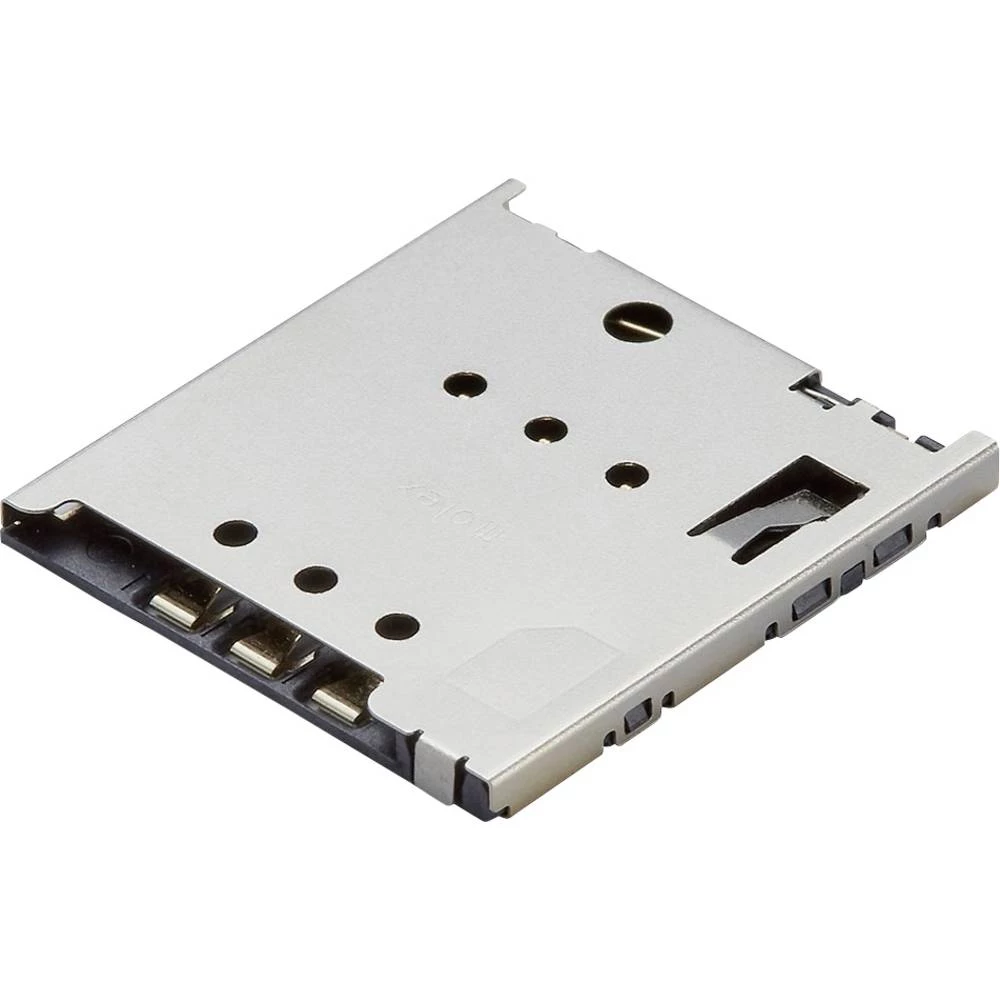 Molex 5039600696 6400 pcs 1.42mm Height micro-SIM Card Connector, 1.00mm Pitch, Push-Push, Surface Mount, Normal Mount, with Detect slika