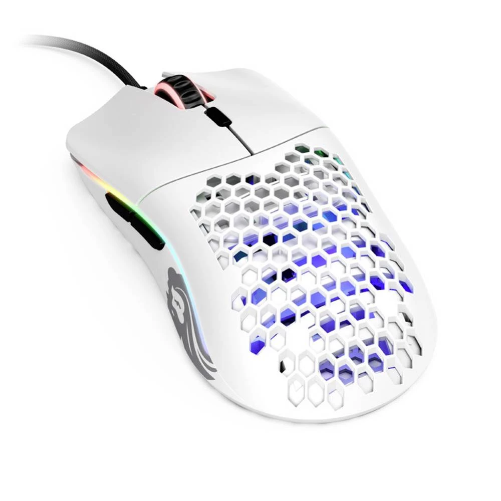 Glorious PC Gaming Race Model O igraći miš žičani optički mat-bijela 6 Tipke 12000 dpi osvjetljen slika