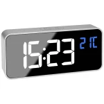 TFA Dostmann  60.2032.54  kvarčni  budilica  srebrna  Vrijeme alarma 2    veliki zaslon, dodatni glasni ton alarma