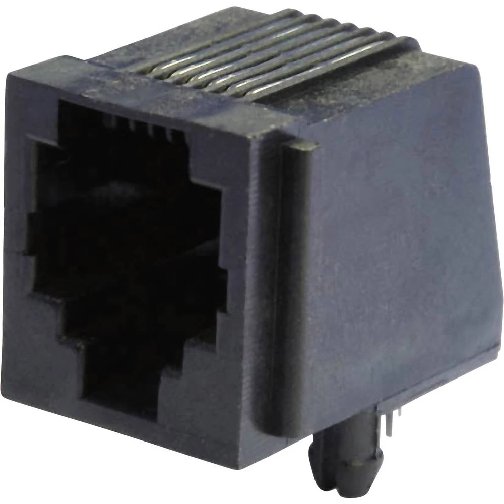 Ženski konektor, horizontalna ugradnja Crna econ connect MEB6/6P 110 ST slika