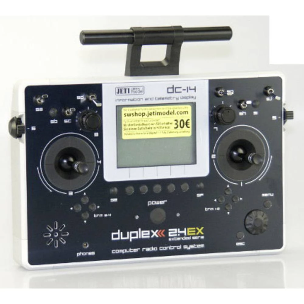 Jeti DC-14 Multimode Panel daljinski upravljač 2,4 GHz Broj kanala: 14 slika