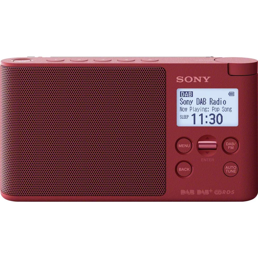 DAB+ (1012) Stolni radio Sony XDR-S41D DAB+, UKW Crvena slika