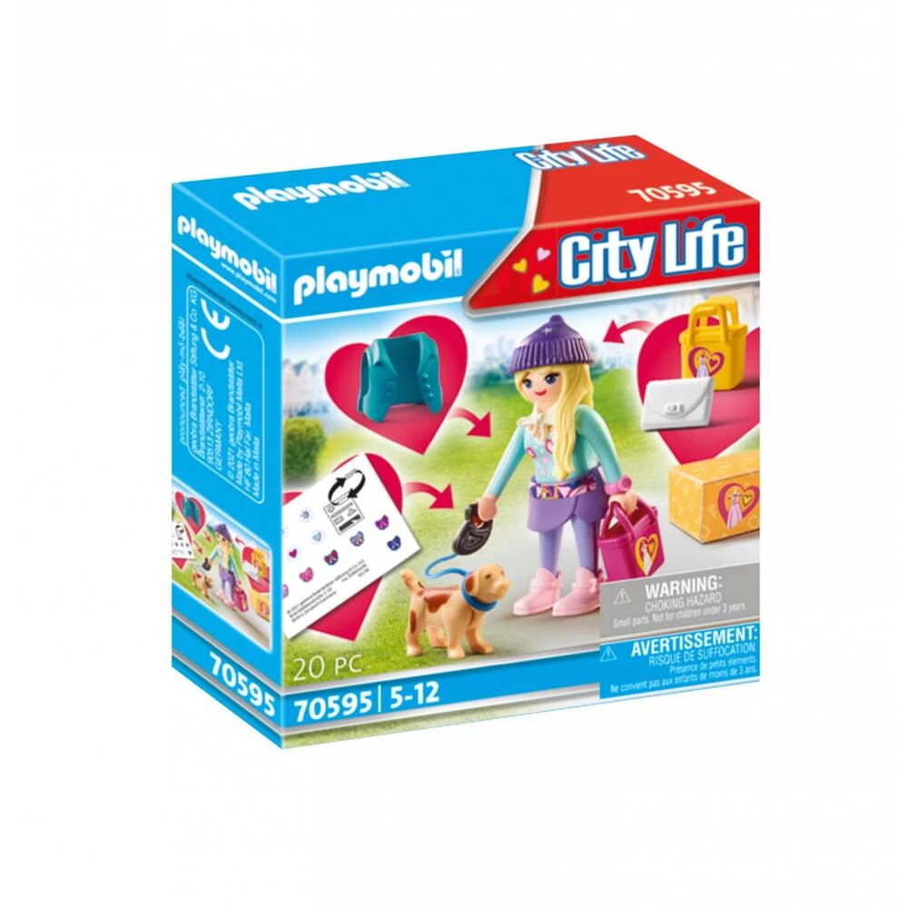 Playmobil® City Life Fashion girl with dog 70595 slika
