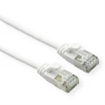 Roline 21.15.1698 RJ45 mrežni kabel, Patch kabel CAT 6a U/UTP 0.15 m bijela nezaštićen, bez halogena, vatrostalan 1 St.