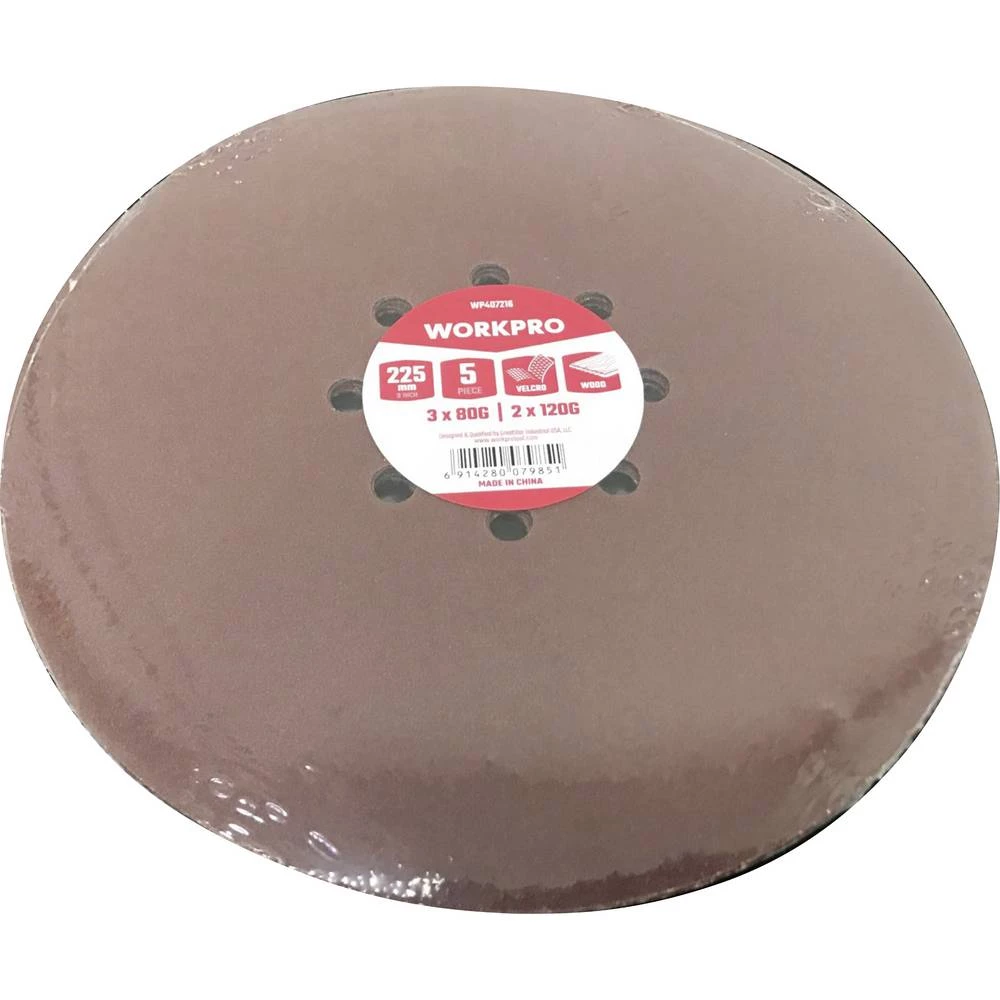 WorkPro WP407216 brusni papir za brusnu ploču (Ø) 230 mm 5 kom. slika