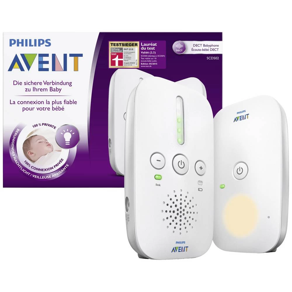 Philips Avent DECT Audio SCD502/26 elektronički dojavljivač za bebe dect slika