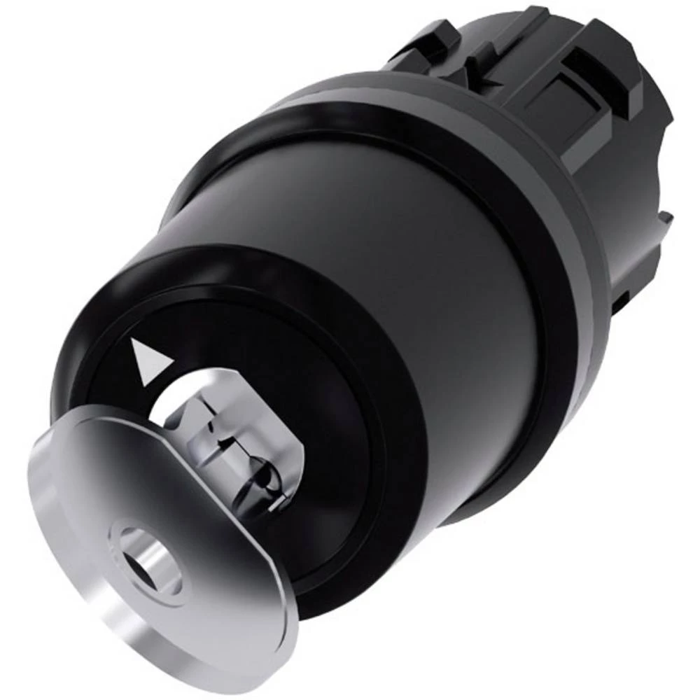 Siemens 3SU1000-5JF01-0AA0 prekidač s ključem prednji prsten od plastike ključ crna, srebrna 1 x 90 °  1 St. slika