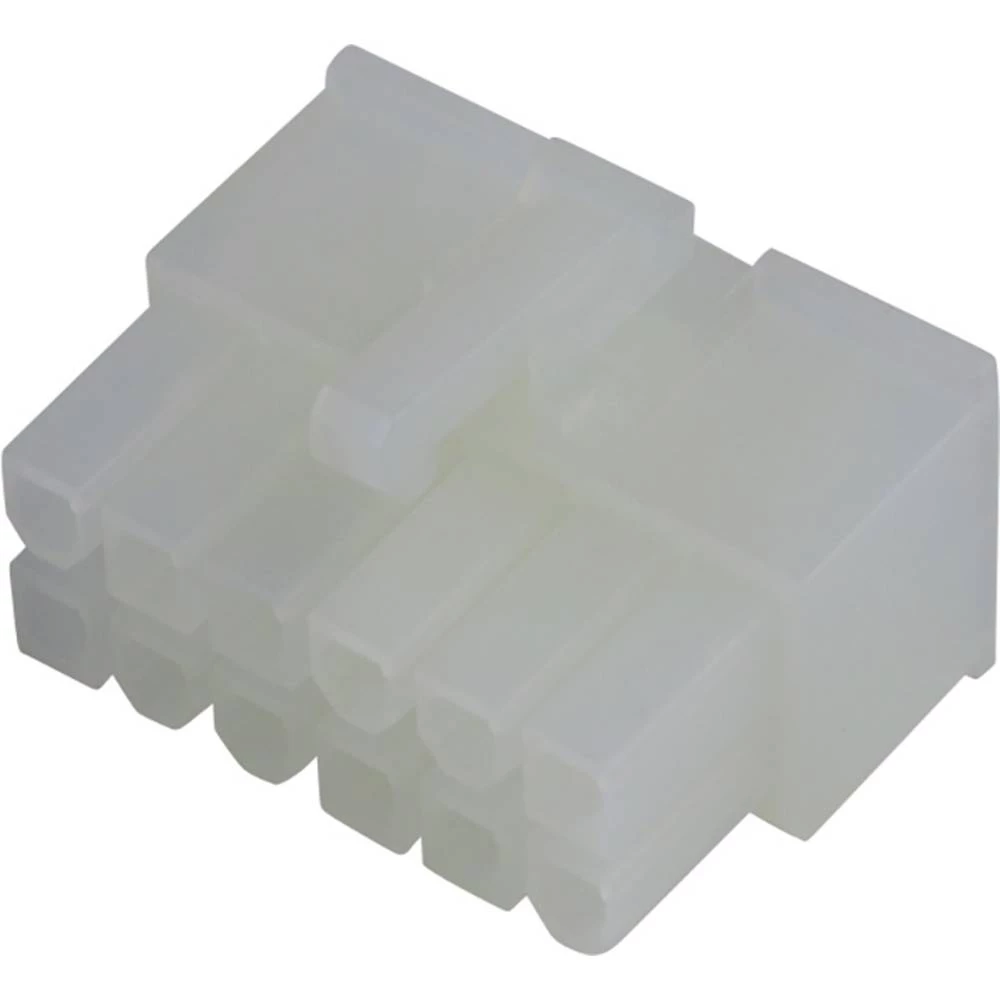 Molex 39012120 Mini-Fit Jr. Receptacle Housing, Dual Row, 12 Circuits, UL 94V-2, Natural slika