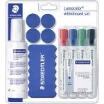 Staedtler Lumocolor Whiteboard Set 613 S 613 S Whiteboardmarker crna, plava boja, crvena, zelena uklj. brisač za ploču,