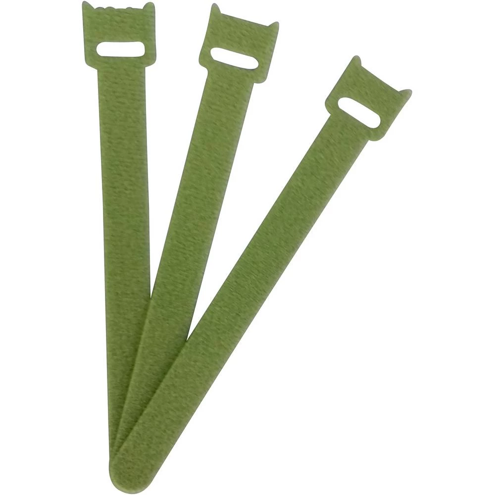 FASTECH® prianjajuća kabelska vezica za povezivanje grip i mekana vunena tkanina (D x Š) 150 mm x 13 mm zelena 100 kom. slika