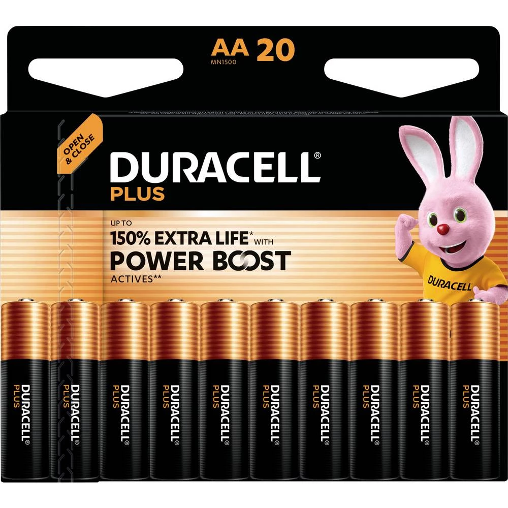 Duracell Plus Power Boost mignon (AA) baterija 1.5 V 20 kom. slika