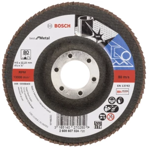 Bosch Accessories 2608607324 X571 lepezasta brusna ploča promjer 115 mm Promjer bušotine 22.33 mm čelik 1 St. slika