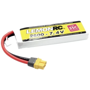 LemonRC lipo akumulatorski paket za modele 7.4 V 2600 mAh Broj ćelija: 2 35 C softcase XT60 slika
