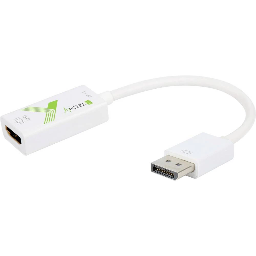 TECHly IADAP-DP-HDMI2F60 DisplayPort / HDMI adapter [1x muški konektor displayport - 1x ženski konektor HDMI] bijela 0. slika