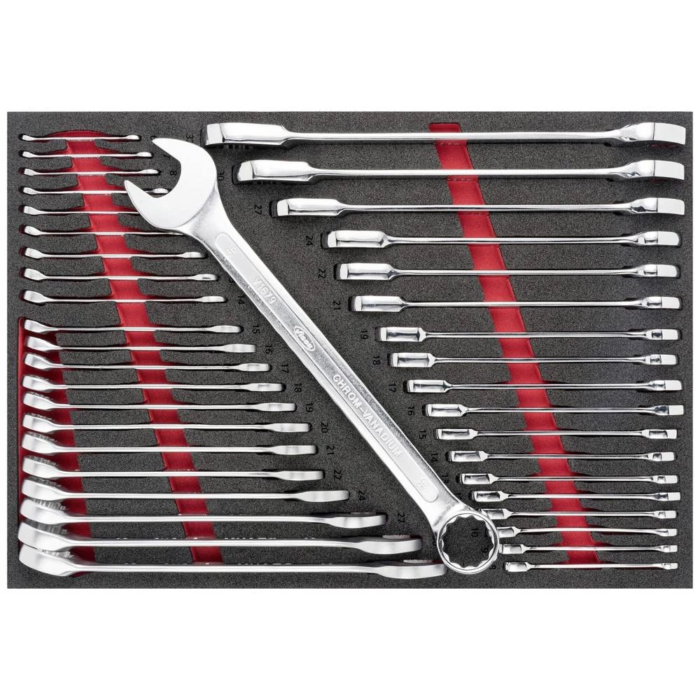 Vigor V6807 V6807 komplet viličasto okastih ključeva s račnom slika