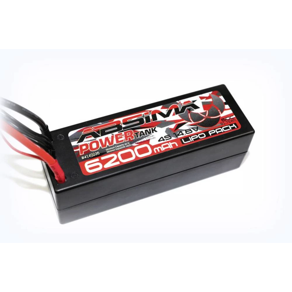 Absima lipo akumulatorski paket za modele 14.8 V 6200 mAh 60 C tvrdo kućište xt90 slika