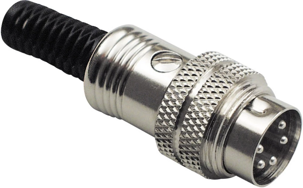 DIN okrugli konektor Ravni muški konektor Broj polova: 7 Srebrna TRU COMPONENTS 1 ST slika