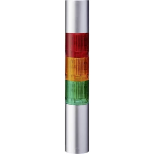 Signalni toranj LED Patlite LR4-302WJBU-RYG 3-bojno, Crvena, Žuta, Zelena 3-bojno, Crvena, Žuta, Zelena Žmigavac, Stalno svjetlo slika