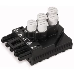 WAGO WAGO GmbH & Co. KG odvojni modul okrugli kabel - plosnati kabel Ukupan broj polova: 5 crna 10 St.