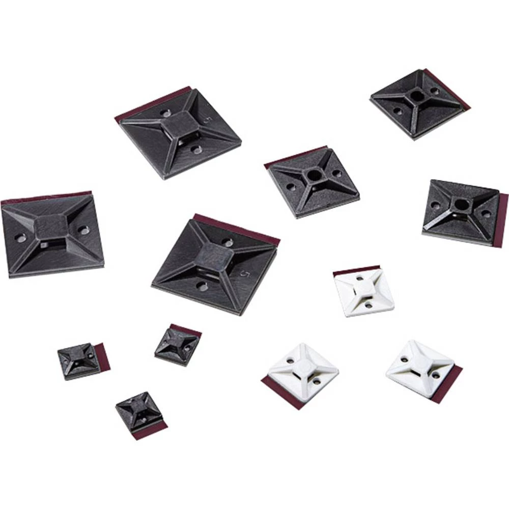 HellermannTyton 151-01561 MB5APT-I-PA66-BK Postolje Samoljepljiva Bez halogena Crna 1 ST slika