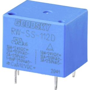 GoodSky RW-SS-112D relej za tiskane pločice 12 V/DC 12 A 1 prebacivanje 1 St. Tray slika