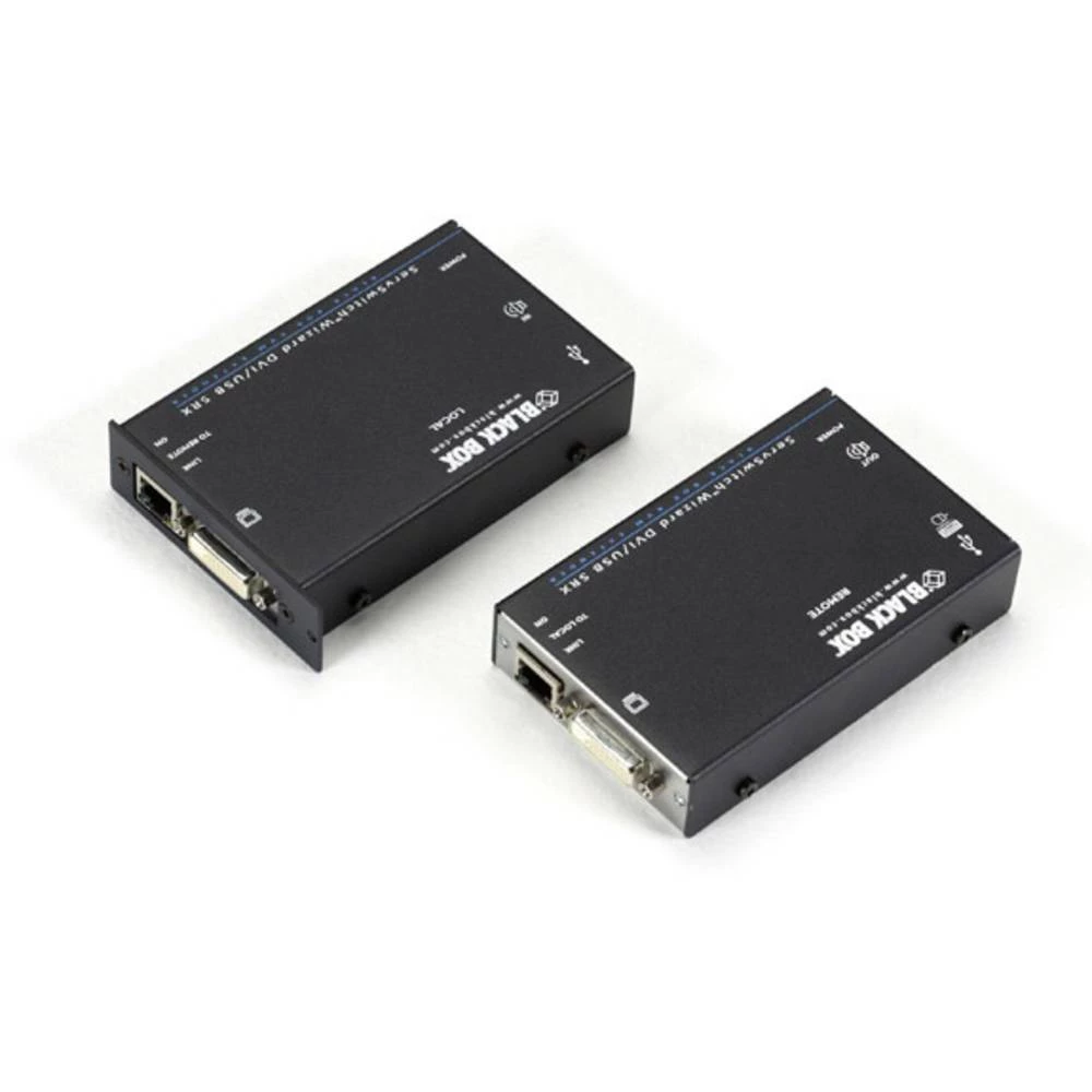 DVI, USB 2.0, Audio, stereo (3.5 mm jack) Proširenje (produžetak) Putem mrežnog kabela RJ45 Black Box ServSwitch Wizard DVI/USB slika