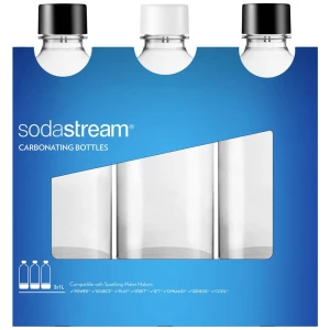 Sodastream PET boca Carbonating Bottless 3x 1l crna, bijela slika