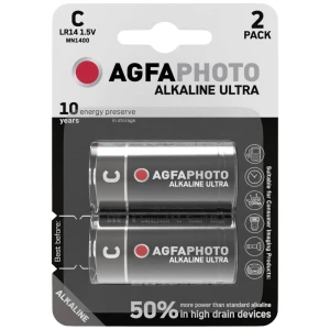 AgfaPhoto Ultra LR14 baby (c)-baterija alkalno-manganov  1.5 V 2 St. slika