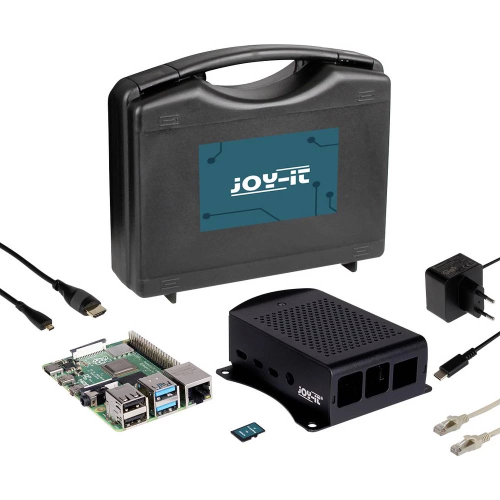 Joy-it Aktions-Set 4B-4GB Raspberry Pi® 4 B 4 GB 4 x 1.5 GHz uklj. napajanje, uklj. noobs os, uklj. HDMI kabel , uklj. kućište, uklj. kutija za pohranu slika