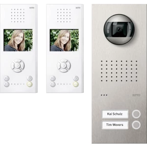 Ritto by Schneider 3850651 Video-portafon Acero pure Video Set 2 WE, nehrđajući čelik / bijeli Bijela/nehrđajući čelik slika