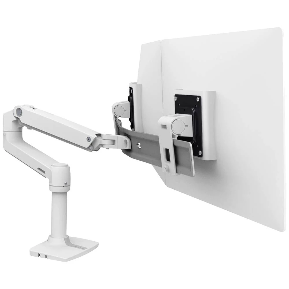 Ergotron LX Dual Arm Direct Desk Mount 2-struki stolni nosač za monitor 38,1 cm (15") - 63,5 cm (25") bijela podesiv po slika
