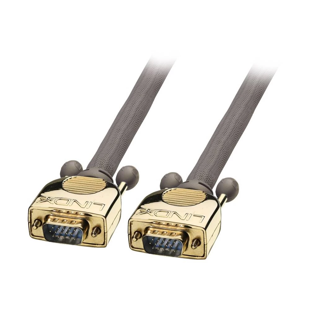 LINDY VGA priključni kabel VGA 15-polni utikač, VGA 15-polni utikač 2.00 m antracitna boja 37820  VGA kabel slika