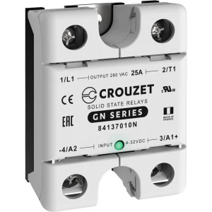 Crouzet poluvodički relej GN25DZL Učitaj struje (maks.): 25 A Preklopni napon (maks.): 280 V/AC nulti napon uklopa 1 St slika