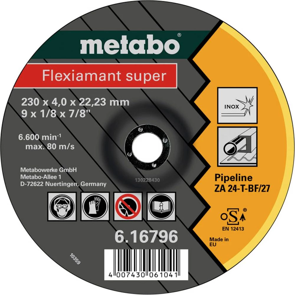 Metabo 616796000 ploča za grubu obradu s glavom 22.23 mm 10 St. slika