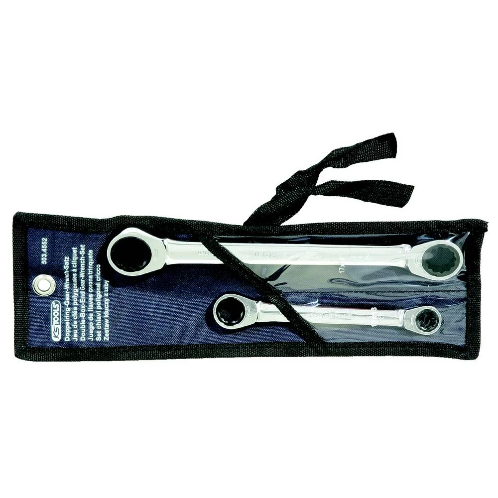 KS Tools 5034552 503.4552 komplet duplih prstenastih ključeva Veličina ključa (metrička) (naslov) 10 - 19 mm slika