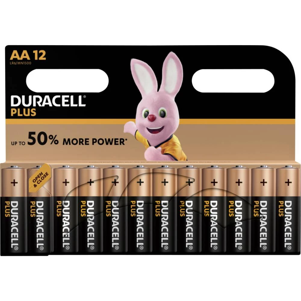 Duracell Plus Power mignon (AA) baterija alkalno-manganov 1.5 V 12 St. slika
