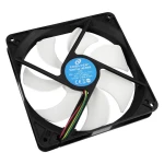 Cooltek Silent Fan 140 PWM ventilator za PC kućište crna, bijela (Š x V x D) 140 x 25 x 140 mm