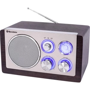 Roadstar HRA-1245N kuhinjski radio ukw, am (1018) aux, bežični prijem drvo, srebrna slika