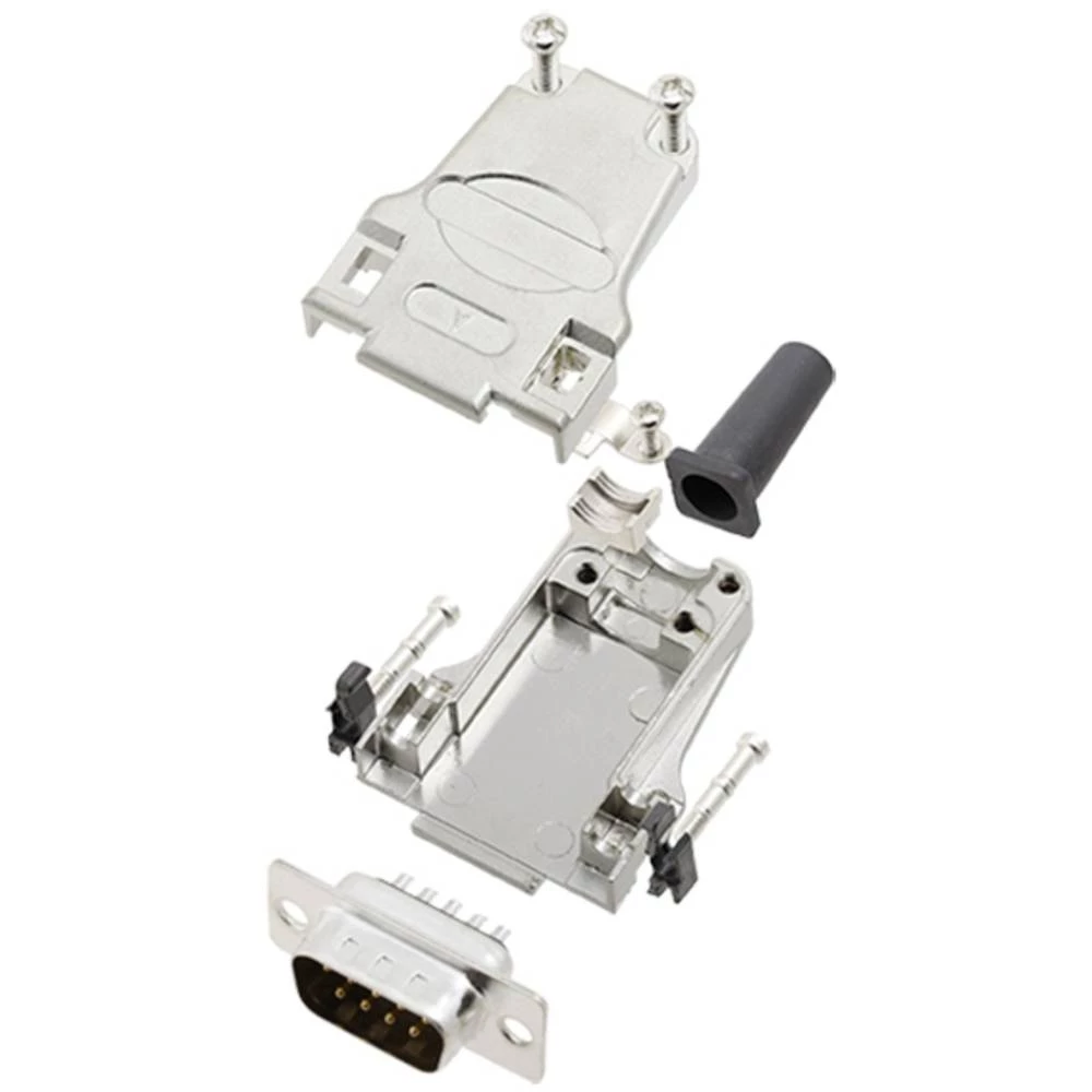 Komplet D-SUB pinskih konektora 180 ° Broj polova: 9 Lemni kup TRU COMPONENTS TCDTZF09DMPK 1 ST slika