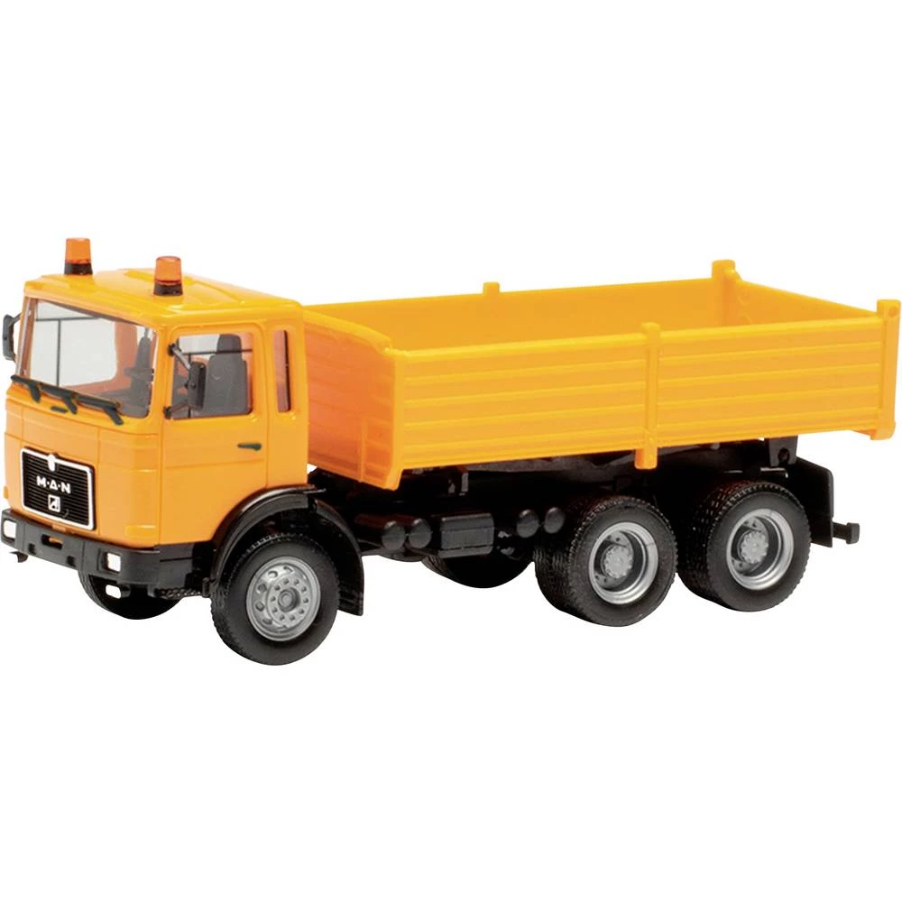 Herpa 314985 h0 model građevinskog vozila MAN kiper za komunalne građevinske radove slika