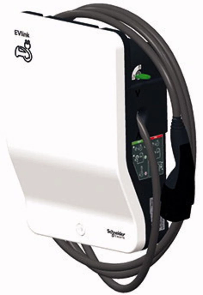 Stanica za punjenje EVlink Wallbox E-mobilnost Schneider Electric EVB1A7PCKI Tip 2 Mode 2 32 A 7.4 kW Tipkalo s ključem slika
