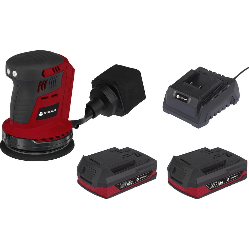 TOOLCRAFT ES-800 / TAWB-200 Akumulatorska ekscentrična brusilica li-ion uklj. 2 akumulatora slika