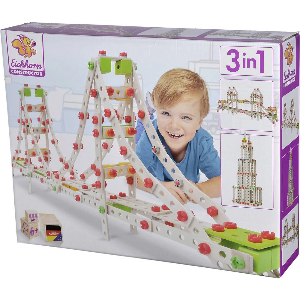 Eichhorn set komponenta konstruktor Broj dijelova: 444 Broj modela: 3 Starosna skupina: iznad 6 godina slika